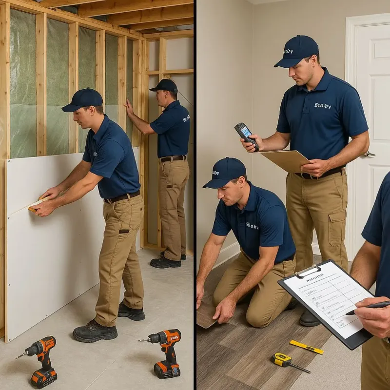 Repairs and Reconstruction process in Fate, TX
